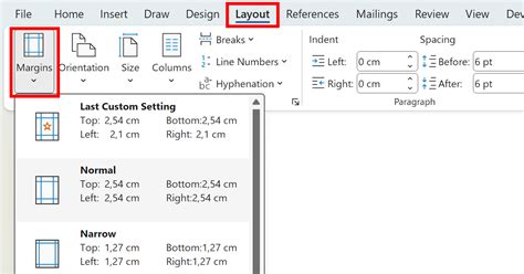 how to set different margins on different pages in word|Changing the Margins of Only A Specific Page in a .